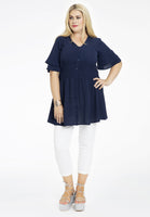 Tunic puckered waist - blue - #2