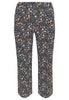 Trousers long FLOWER RAIN - black 