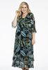 Dress ruffled TROPICOOL - black 