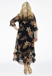 Dress ruffled MAYFLOWER - black - #3