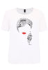 T-Shirt relax 'female figure' - white  - #4