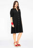 Dress frilled grandad collar DOLCE - black  - #2