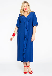 Dress frilled DOLCE - indigo - #2