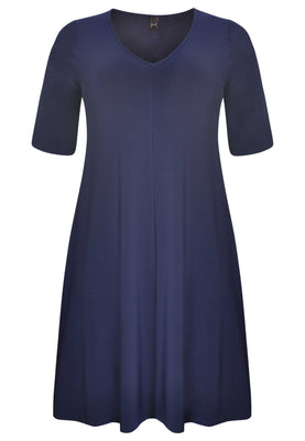 Dress v-neck DOLCE - blue - #4