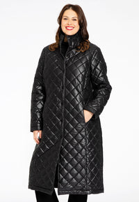 Quilted coat - black - #1
