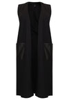Long vest INTERLOCK - black - #4