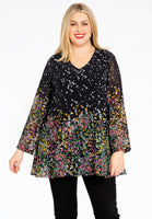 Blouse V-neck EDEN - black  - #1