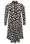 Blouse-dress with frill WILLOW - black - #4