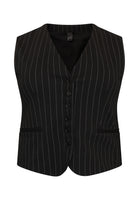 Vest interlock PINSTRIPE - black - #4