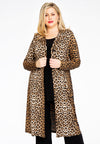 Langer blazer leopard - braun