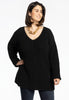 Pullover with rib - black 