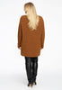 Pullover with rib - brown - #3