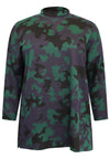 Pullover high neck CAMOUFLAGE - green - #4