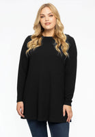 Tunic flare boat neck BUBLÉ - black  - #1