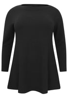 Tunic flare boat neck BUBLÉ - black - #4