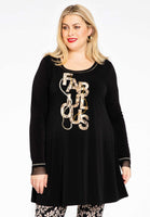 Tunic wide bottom Fabulous - black - #1