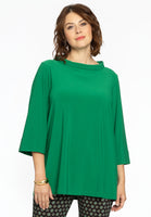 Shirt A-line turtle neck DOLCE - green  - #1