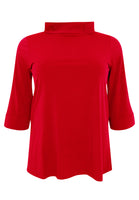 Shirt A-line turtle neck DOLCE - red  - #1