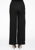 Trousers wide PINSTRIPE - black - #2