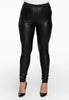 Leggings with coating - black 