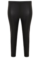 Leggings with coating - black  - #4