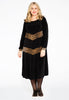 Dress with panels LEOPARD - black - #2