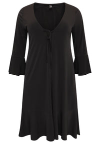 Cardigan with frill DOLCE - black - #4