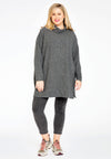 Pullover high neck RIB - grey
