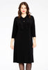 Polo-dress with ruffles DOLCE - black 