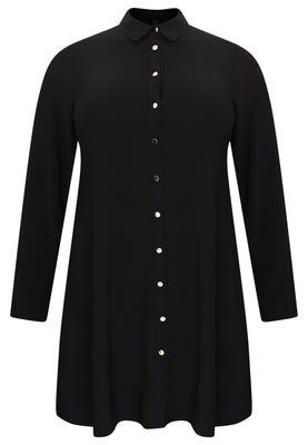 Blouse gold buttons DOLCE - black  - #4