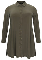 Blouse gold buttons DOLCE - green  - #4