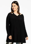 Tunic wide bottom strap DOLCE - black 