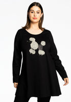 Tunic wide bottom POODLE - black  - #1