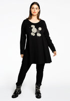 Tunic wide bottom POODLE - black  - #2