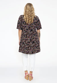 Tunic wide bottom buttoned RUBY - black - #3