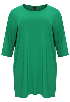 Tunic wide straight DOLCE - green  - #4