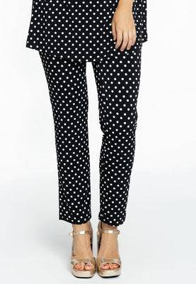 Pencil trousers POLKADOT - black  - #1