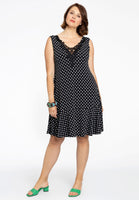 Dress lace neckline POLKADOT - black  - #2