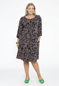 Dress puffed sleeves RUBY - black - #2