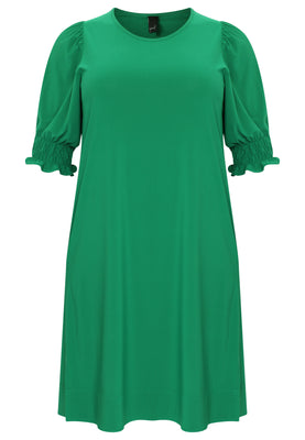 Dress puff sleeve DOLCE - green  - #4