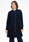 Blouse wide A-line DOLCE - blue