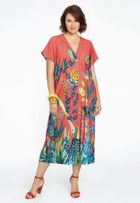 Dress wide GISELLE - red - #2