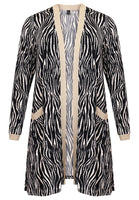 Cardigan lurex rib ZEBRA - black - #4