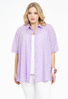 Blouse A-line broderie anglaise - light purple