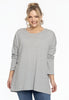 Pull square cashmere - light grey