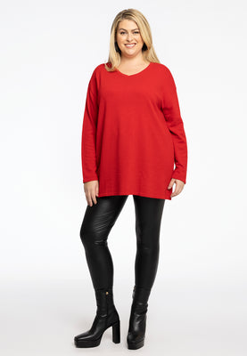 Pull v-neck cashmere - light red - #2