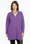 Pullover polo collar - purple 