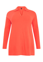 Pullover polo collar - orange  - #4