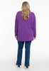 Pullover high neck rib - purple  - #3