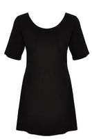 Tunic wide bottom VISCOSE - black - #4